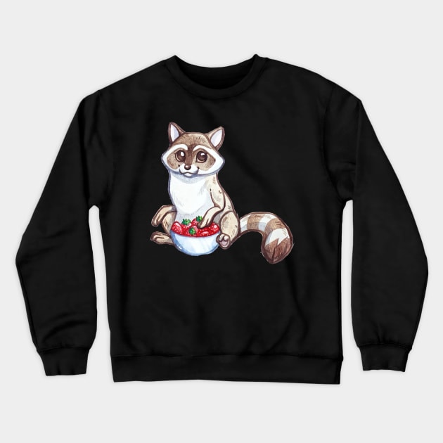 cute fox Crewneck Sweatshirt by hopeakorentoart